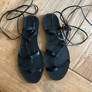 MADEWELL LACE UP SANDALS